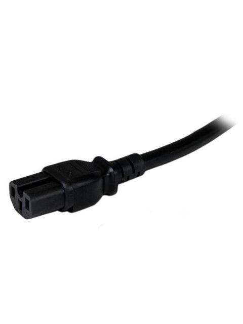 STARTECH  CABLE DE PODER NEMA 5-15P MACHO - C15 MACHO 2.4 METROS NEGRO
