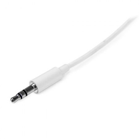 STARTECH  CABLE 3.5MM MACHO - 3.5MM MACHO 2 METROS BLANCO