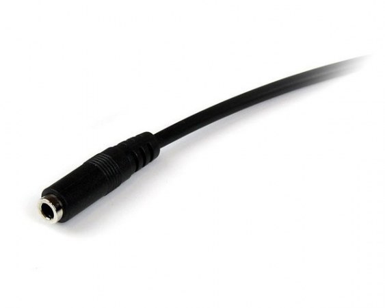 STARTECH  CABLE 3.5MM MACHO - 3.5MM HEMBRA 2 METROS NEGRO