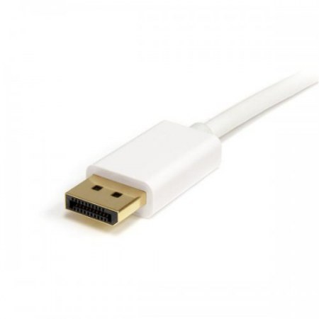 STARTECH  CABLE MINI DISPLAYPORT MACHO - DISPLAYPORT 1.2 MACHO 4K 60HZ 2 METROS BLANCO