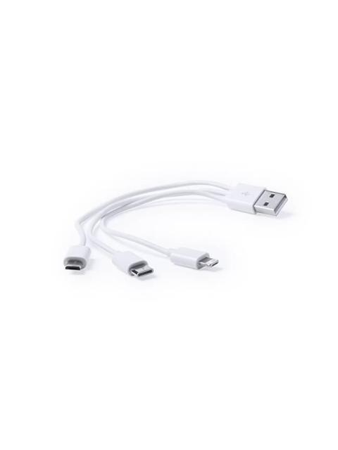 CABLE 3 EN 1 . 1 METRO DE LARGO . CON ENTRADA USB A USB C Y MICRO USB DBG3.1