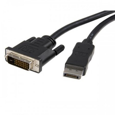 STARTECH  CABLE DISPLAYPORT 1.2 MACHO - DVI-D MACHO 1080P 1.8 METROS NEGRO
