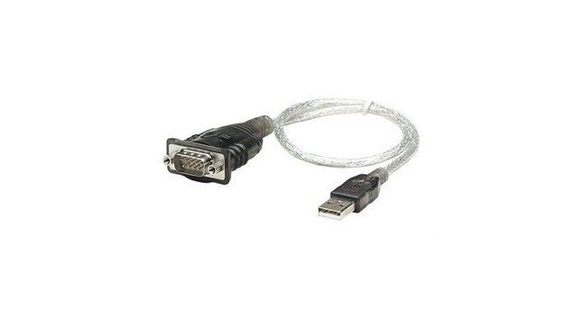 MANHATTAN ADAPTADOR USB A - SERIAL RS-232 0.45 METROS TRANSPARENTE