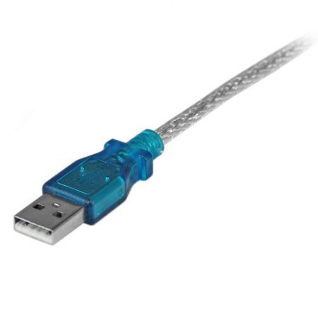 STARTECH  CABLE ADAPTADOR USB 2.0 A MACHO - RS-232 DE 1 PUERTO SERIAL DB9 MACHO 43CM AZUL-PLATA