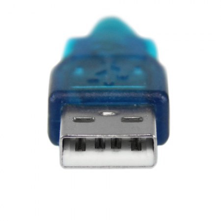 STARTECH  CABLE ADAPTADOR USB 2.0 A MACHO - RS-232 DE 1 PUERTO SERIAL DB9 MACHO 43CM AZUL-PLATA
