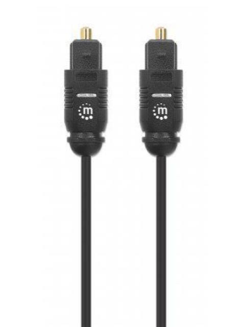CABLE AUXILIAR MANHATTAN TOSLINK MACHO - TOSLINK MACHO 1M NEGRO 356060