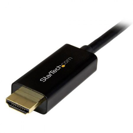 STARTECH  CABLE DISPLAYPORT 1.2 MACHO - HDMI MACHO 4K 30HZ 2 METROS NEGRO
