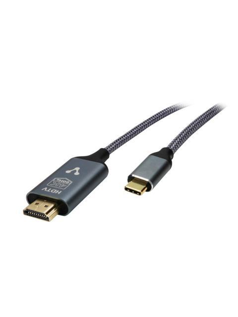 CABLE CONVERTIDOR VORAGO CAB310 TIPO C A HDMI 4K 1.8M
