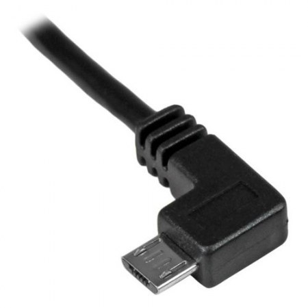 STARTECH  CABLE MICRO USB CON ANGULO IZQUIERDO 2 METROS NEGRO