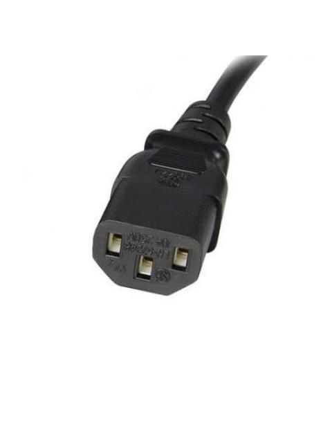 STARTECH  CABLE DE PODER C13 COUPLER MACHO - C14 COUPLER HEMBRA 1.8 METROS NEGRO