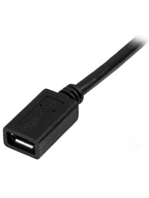 STARTECH  CABLE MICRO USB B MACHO - MICRO USB B HEMBRA 50CM NEGRO