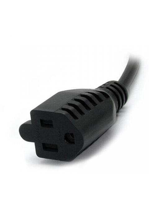 STARTECH  CABLE DE PODER C14 ACOPLADOR MACHO - NEMA 5-15R HEMBRA 30CM NEGRO