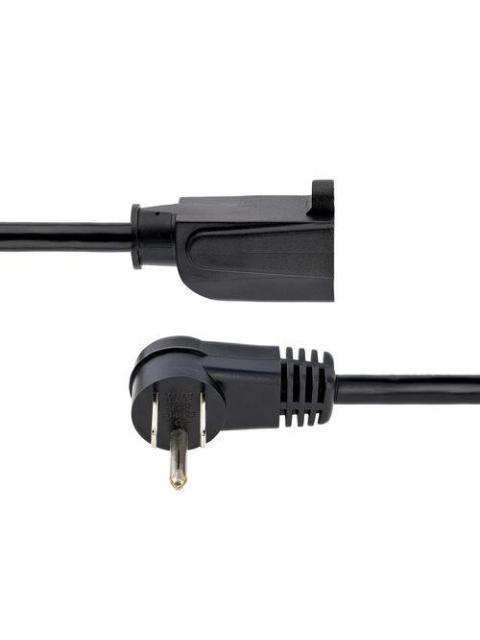CABLE DE PODER STARTECH NEMA 5-15P HEMBRA - NEMA 5-1R MACHO 1.8M 125V NEGRO RFX-6F-POWER-CORD