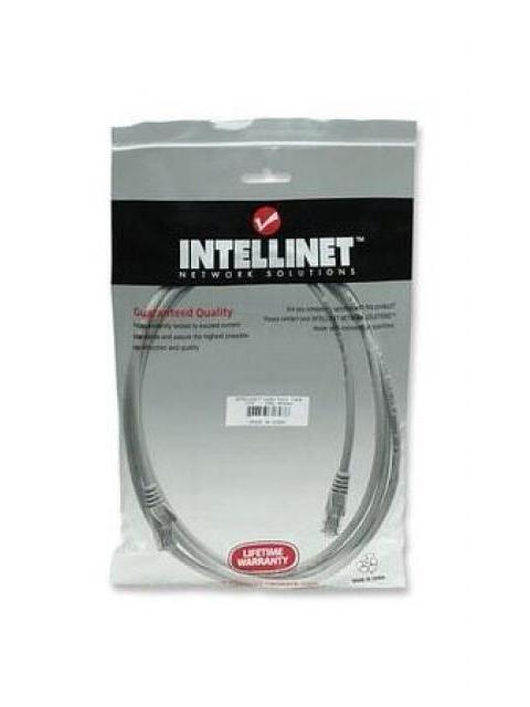 INTELLINET CABLE PATCH CAT5E UTP 100% COBRE RJ-45 MACHO - RJ-45 MACHO 1 METRO GRIS