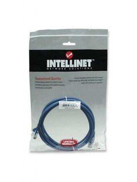 INTELLINET CABLE PATCH CAT5E UTP 100% COBRE RJ-45 MACHO - RJ-45 MACHO 2 METROS AZUL