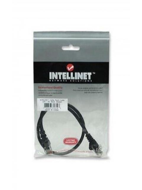 INTELLINET CABLE PATCH CAT5E UTP 100% COBRE RJ-45 MACHO - RJ-45 MACHO 50CM NEGRO