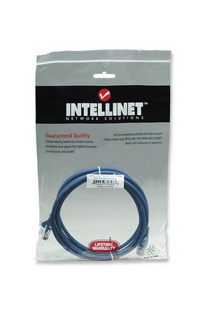 INTELLINET CABLE PATCH CAT5E UTP 100% COBRE RJ-45 MACHO - RJ-45 MACHO 2 METROS AZUL