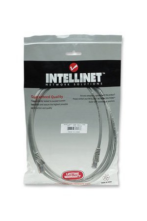 INTELLINET CABLE PATCH CAT5E UTP 100% COBRE RJ-45 MACHO - RJ-45 MACHO 7.6 METROS GRIS