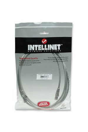 INTELLINET CABLE PATCH CAT5E UTP 100% COBRE RJ-45 MACHO - RJ-45 MACHO 1 METRO GRIS