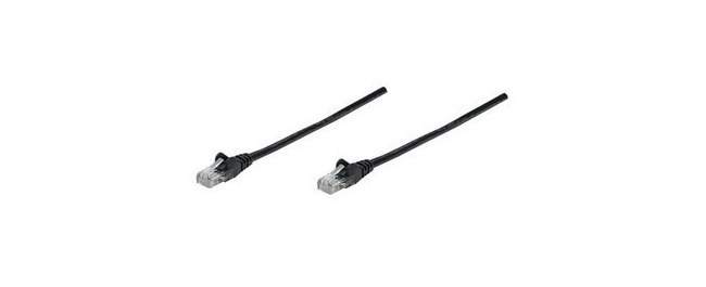 INTELLINET CABLE PATCH CAT5E UTP 100% COBRE RJ-45 MACHO - RJ-45 MACHO 50CM NEGRO