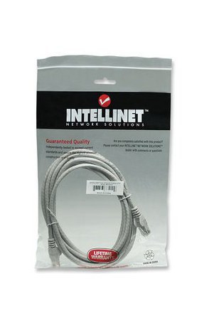 INTELLINET CABLE PATCH CAT6 UTP 100% COBRE RJ-45 MACHO - RJ-45 MACHO 7.6 METROS GRIS