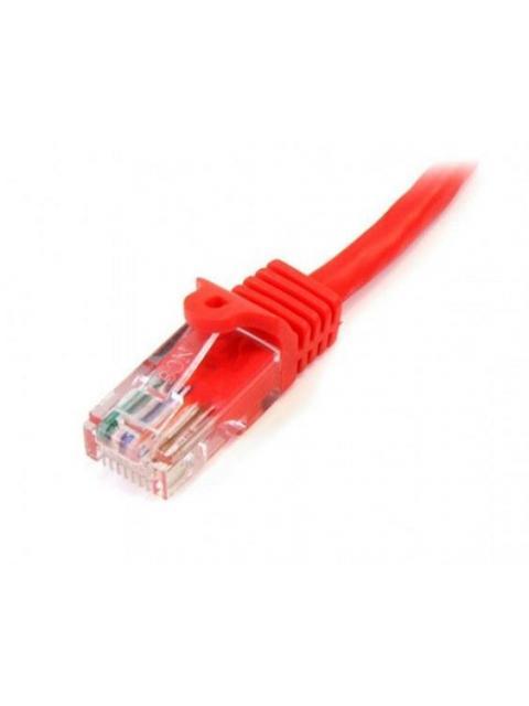 STARTECH  CABLE PATCH CAT5E UTP SIN ENGANCHES RJ-45 MACHO - RJ-45 MACHO 2 METROS ROJO