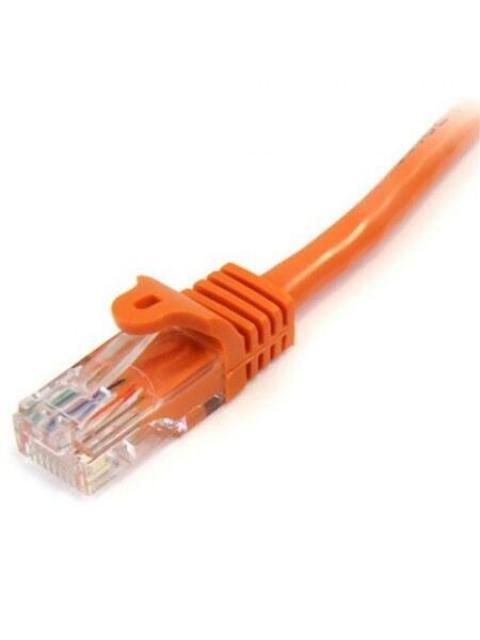STARTECH  CABLE PATCH CAT5E UTP SIN ENGANCHES RJ-45 MACHO - RJ-45 MACHO 1 METRO NARANJA