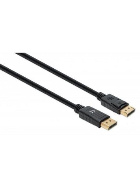 MANHATTAN CABLE DISPLAYPORT 1.4 MACHO - DISPLAYPORT 1.4 MACHO 8K 60HZ 1 METRO NEGRO