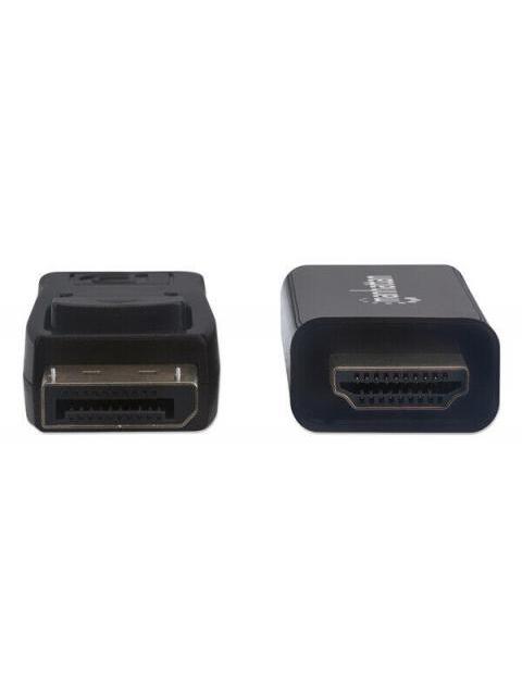 MANHATTAN CABLE DISPLAYPORT 1.1 MACHO - HDMI MACHO 1080P 1.8 METROS NEGRO
