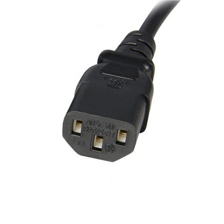 STARTECH  CABLE DE PODER C13 COUPLER MACHO - C14 COUPLER HEMBRA 90CM NEGRO