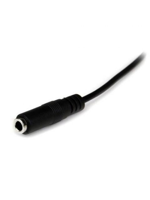 STARTECH  CABLE 3.5MM MACHO - 3.5MM HEMBRA 2 METROS NEGRO