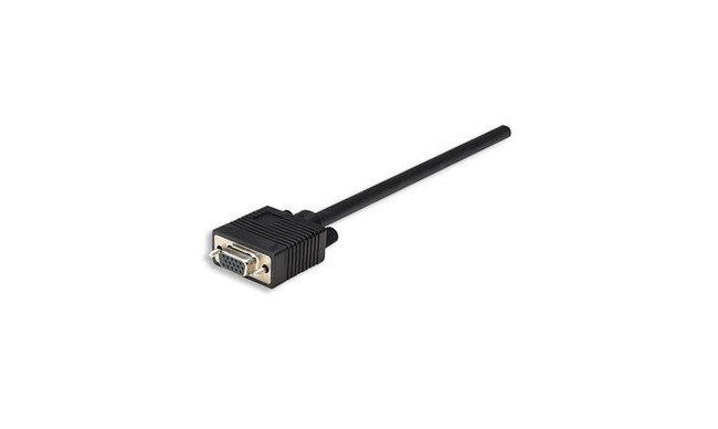 MANHATTAN CABLE PARA MONITOR SVGA 8MM HD15 MACHO - HD15 HEMBRA 1.8 METROS NEGRO