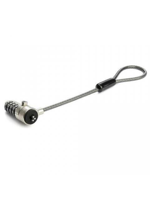 STARTECH  CANDADO DE COMBINACION PARA LAPTOPS BRNCHLOCK 15CM PLATA