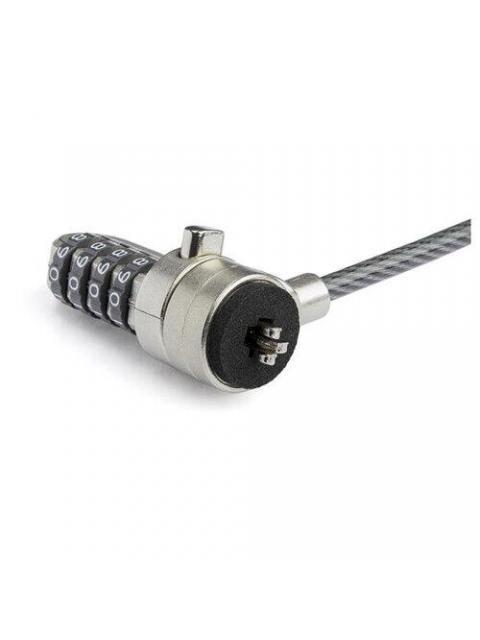 STARTECH  CANDADO DE COMBINACION PARA LAPTOPS BRNCHLOCK 15CM PLATA