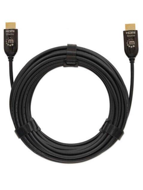 MANHATTAN CABLE HDMI PLENUM HDMI MACHO - HDMI MACHO 4K 60HZ 30 METROS NEGRO