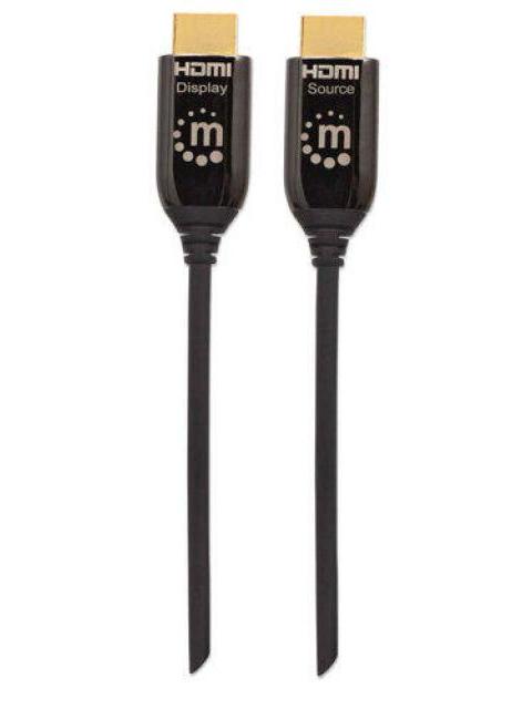 MANHATTAN CABLE HDMI PLENUM HDMI MACHO - HDMI MACHO 4K 60HZ 50 METROS NEGRO