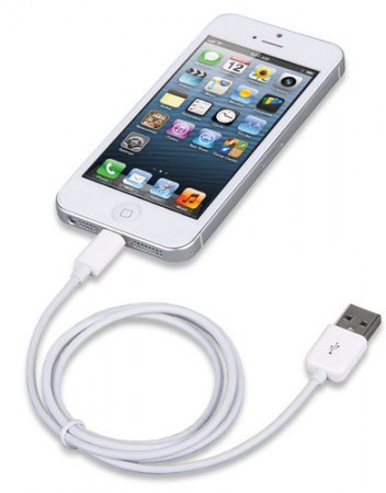 MANHATTAN CABLE DE CARGA CERTIFICADO MFI USB A 2.0 MACHO - LIGHTNING MACHO 1 METRO BLANCO PARA IPHONE-IPAD-IPOD