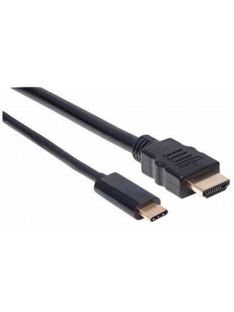 MANHATTAN CABLE HDMI MACHO - USB C MACHO 4K 30HZ 2 METROS NEGRO