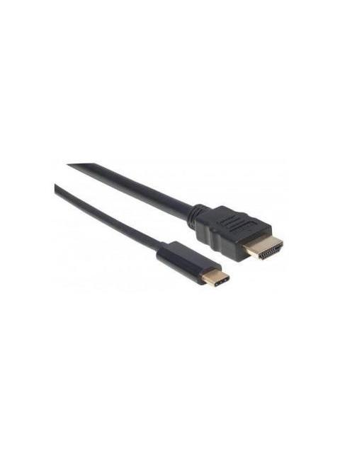 MANHATTAN CABLE USB C MACHO - HDMI MACHO 1 METRO NEGRO