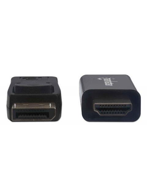 MANHATTAN CABLE DISPLAYPORT 1.1 MACHO - HDMI 1.2 MACHO FULL HD 60HZ 1 METRO NEGRO