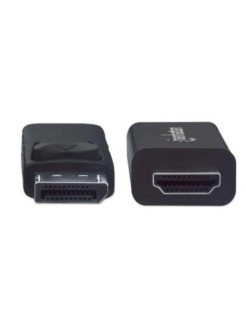 MANHATTAN CABLE DISPLAYPORT 1.2 MACHO - HDMI MACHO 1.8 METROS 4K 60HZ NEGRO