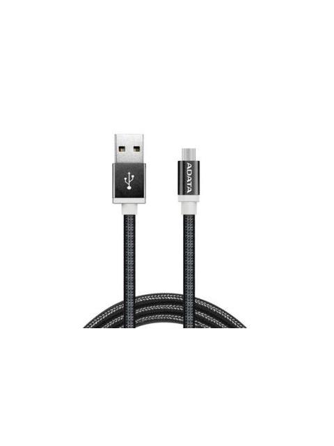 CABLE MICRO USB ADATA 1 M USB A MICROUSB B MACHO-MACHO NEGRO