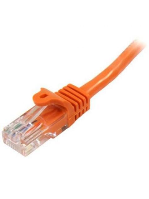 STARTECH  CABLE PATCH CAT5 UTP SIN ENGANCHES RJ-45 MACHO - RJ-45 MACHO 50CM NARANJA