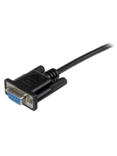 STARTECH  CABLE NULO DE MODEM SERIAL RS232 DB9 HEMBRA - HEMBRA 2 METROS NEGRO