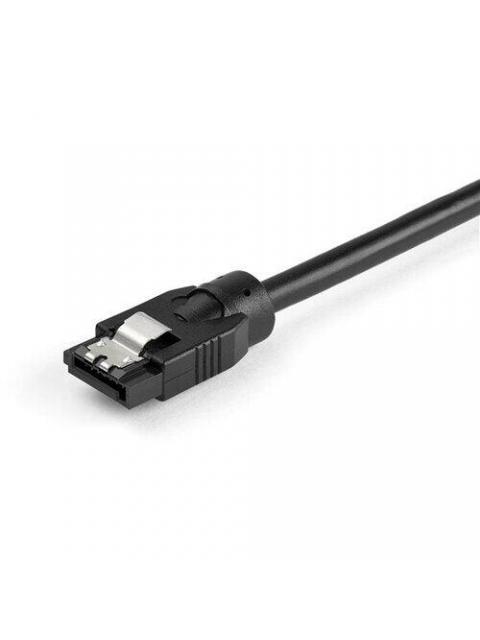 STARTECH  CABLE REDONDO SATA 7-PIN MACHO - SATA 7-PIN MACHO 30CM NEGRO