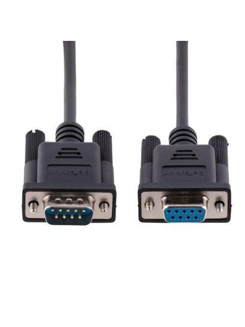 CABLE SERIAL STARTECH RS232 DB-9 MACHO - DB-9 HEMBRA 3M BLINDAJE AL-MYLAR 9FMNM-3M-RS232-CABLE