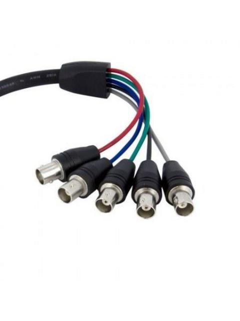 STARTECH  CABLE VGA HD15 MACHO - 5X BNC COAXIAL HEMBRA NEGRO