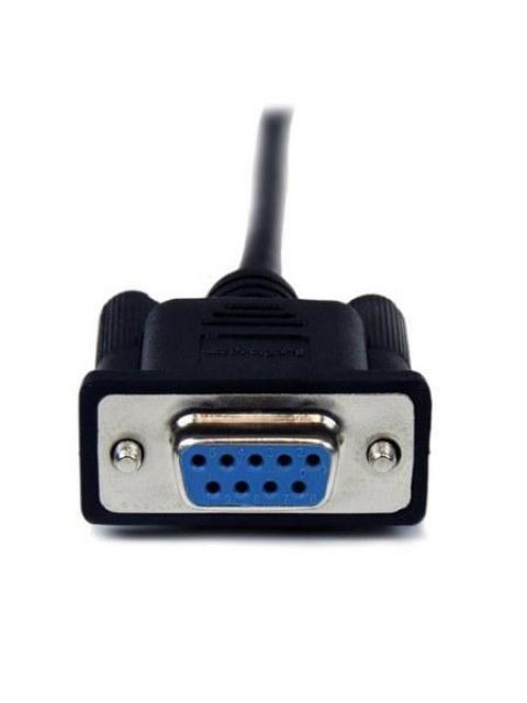 STARTECH  CABLE MODUM SERIAL DB-9 MACHO - DB-9 HEMBRA 2 METROS NEGRO