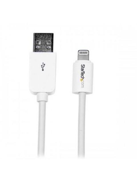 CABLE 1M LIGHTNING APPLE IPOD IPHONE 5 A USB 2.0 BCO STARTECH USBLT1MW