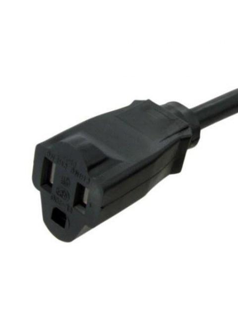 STARTECH  CABLE DE PODER NEMA 5-15P MACHO - NEMA 5-15R HEMBRA 1.83 METROS NEGRO